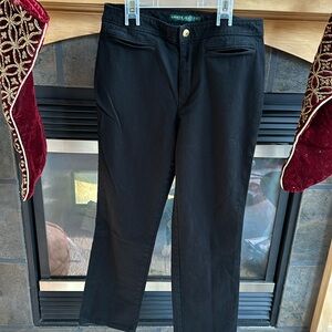 Women’s Ralph Lauren Black High Rise Steaight Leg Jeans Size 8 EUC